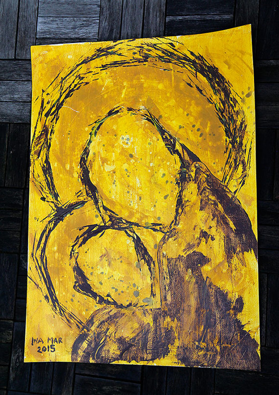 Image source https://www.etsy.com/ca/listing/218465034/modern-abstract-virgin-and-child-acrylic?ref=market