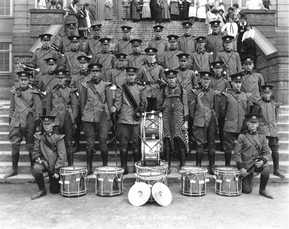 High School Cadet Band, 1924 (courtesy of the Vancouver City Archives)